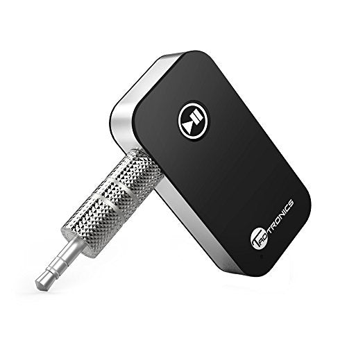 TaoTronics Bluetooth Receiver / Car Kit, Portable Wireless Audio Adapter 3.5mm Aux Stereo Output (Bluetooth 4.0, A2DP, Built-in Microphone) for Home Audio Music Streaming Sound System - ezschedule