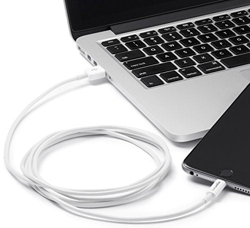 AmazonBasics Apple Certified Lightning to USB Cable - 6 Feet (1.8 Meters), White - ezschedule