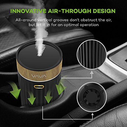 Car Diffuser, VAVA 60ml Essential Oil Diffuser, Portable USB Aroma Dif –  ezschedule